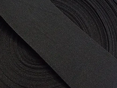Baumwollband 50 mm schwarz