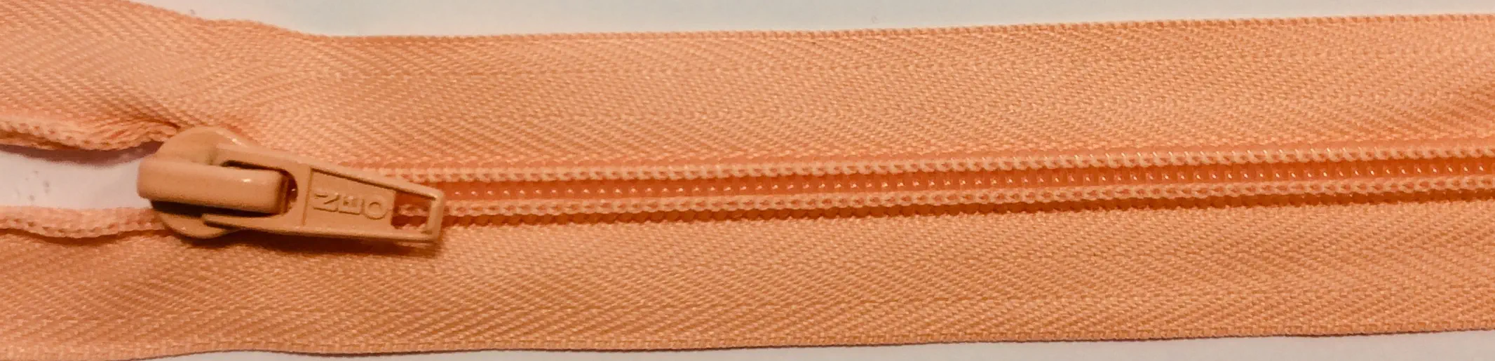 Reißverschluss orange apricot, 065 cm Kunststoff teilbar Spirale R