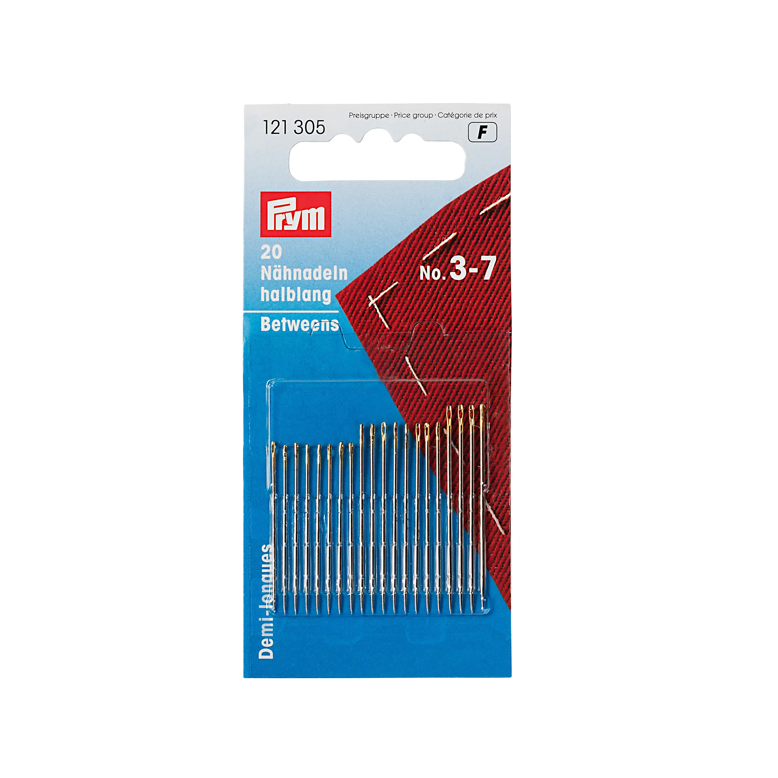 Prym 121305 Nähnadeln halblang, Nr. 3-7