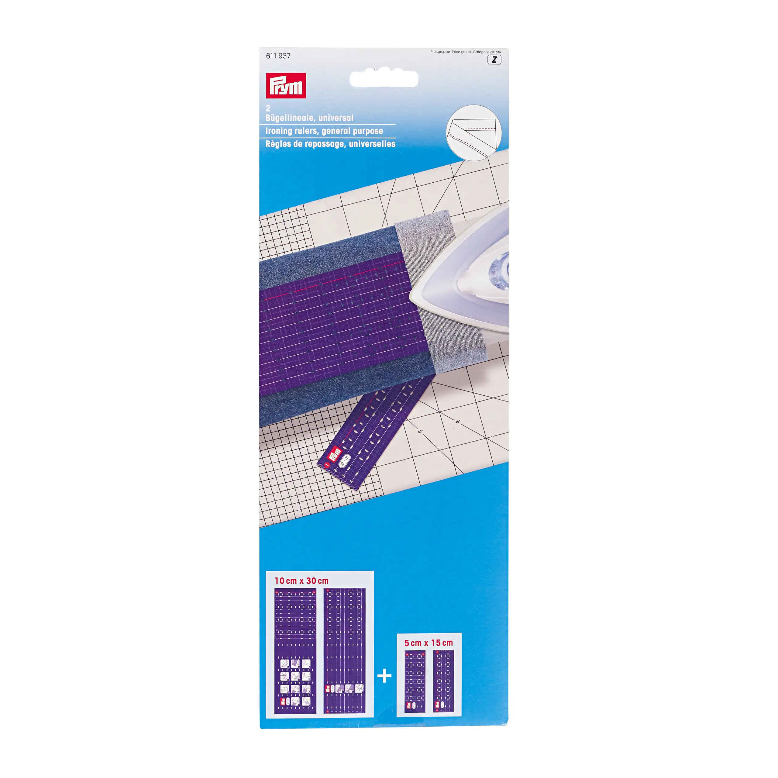 Prym 611937 Bügellineale