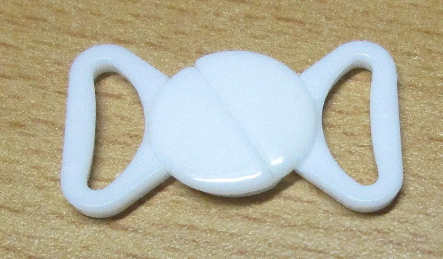 2 Bikiniverschlüße weiß 15 mm