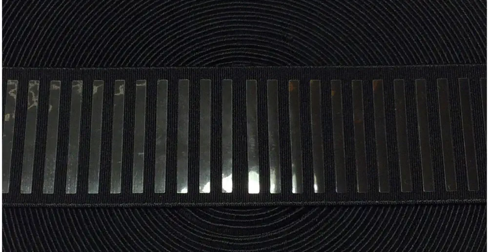 Gürtel Gummi 40 mm schwarz/schwarz/schwarz