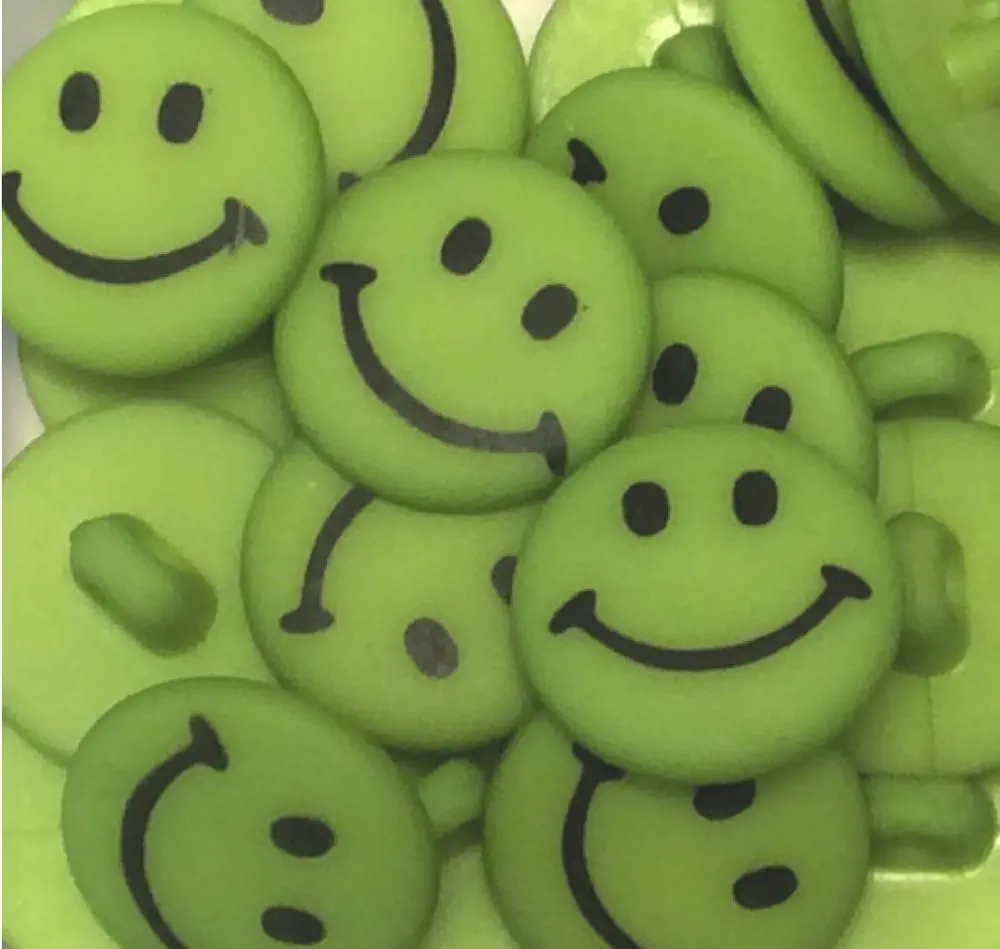 Knopf Smile 18 mm apfelgrün