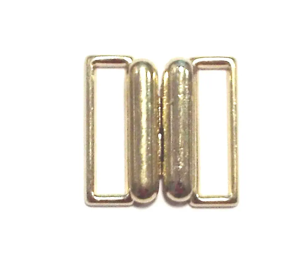 Bikiniverschluss 15 mm Metall gold