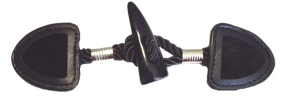 Knebelverschluß schwarz 170 x 50 mm