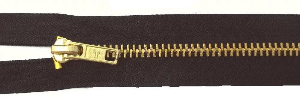 Reißverschluss schwarz, 020 cm Metall nicht teilbar 6 mm Kette
