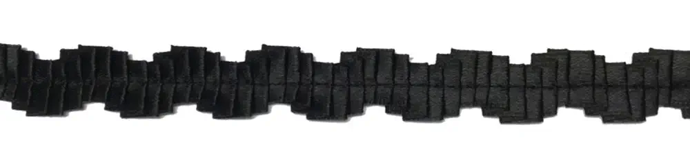 Borte 20 mm schwarz aus Satinbandrüsche