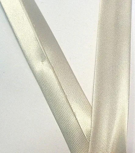 Satinschrägband beige 18 mm