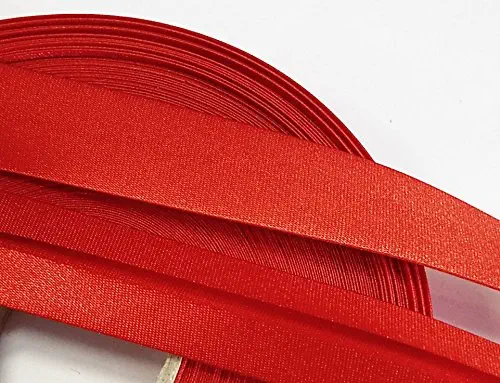 Satinschrägband rot 20 mm