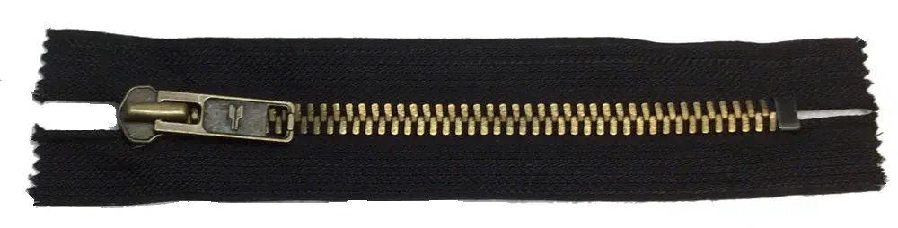 Reißverschluss schwarz, 020 cm Metall nicht teilbar