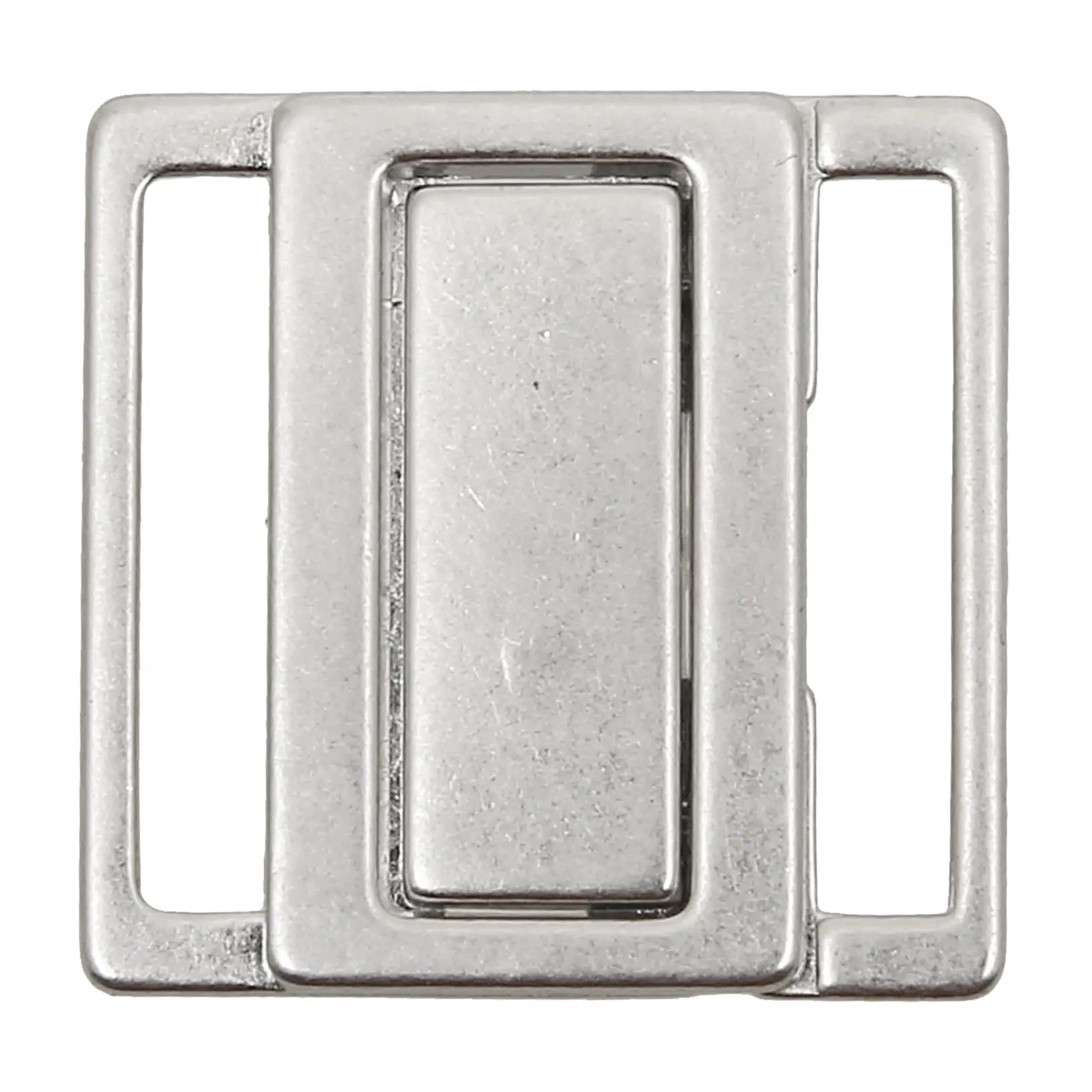 Bikiniverschluss 25 mm Metall silber