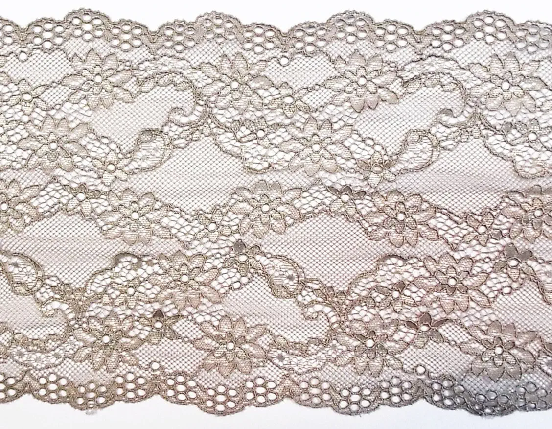 Dessousspitze elastisch 170 mm dunkles beige