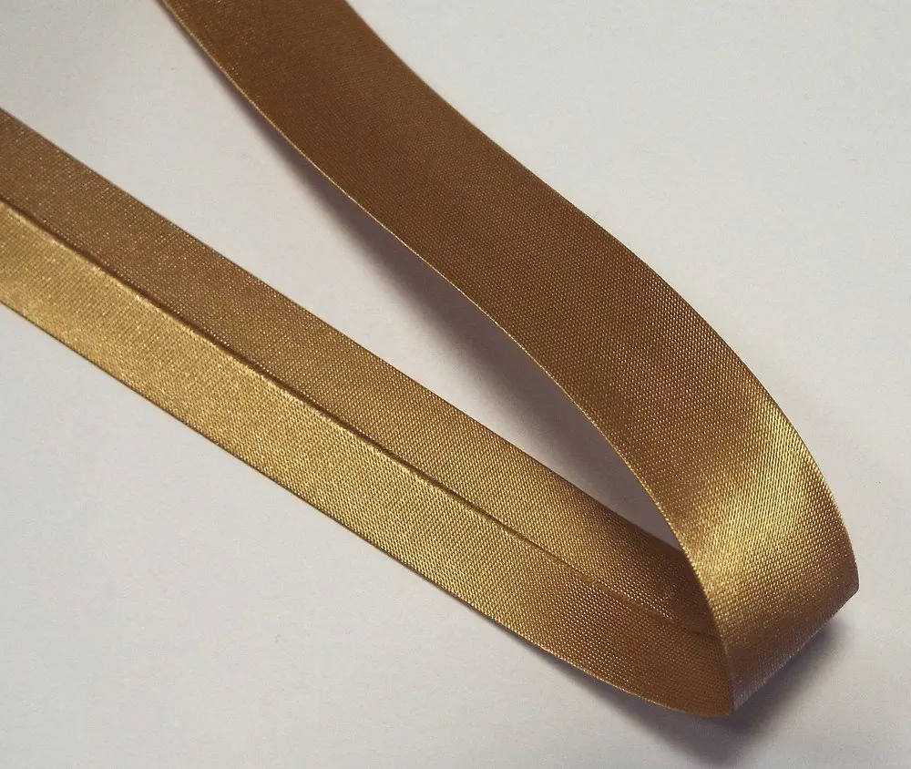 Satinschrägband 20 mm haselnuß braun