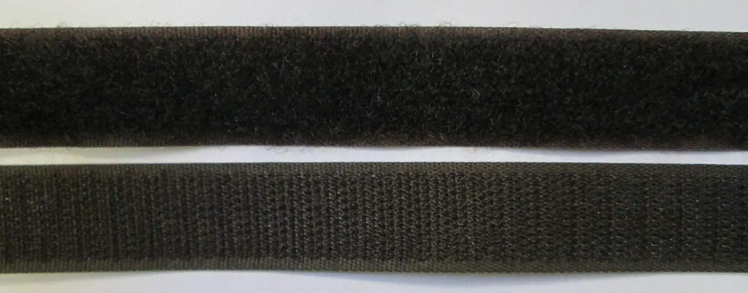 Klettband Haken- und Flauschband 20 mm dunkel braun zum Nähen