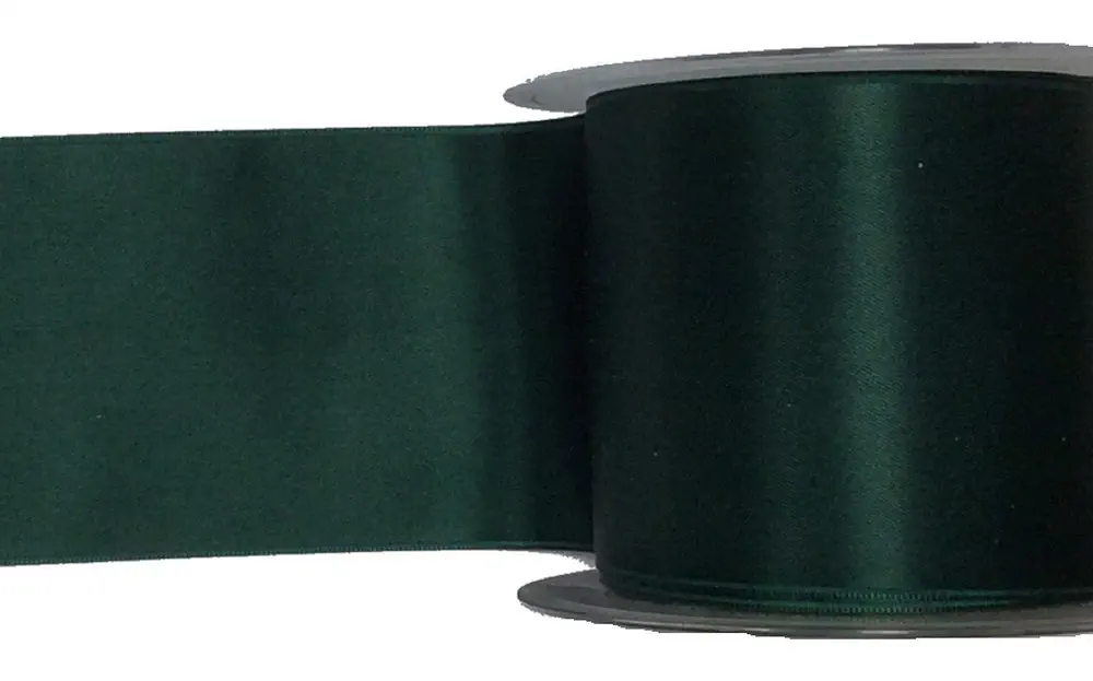 Satinband Double Face 050 mm dunkel grün
