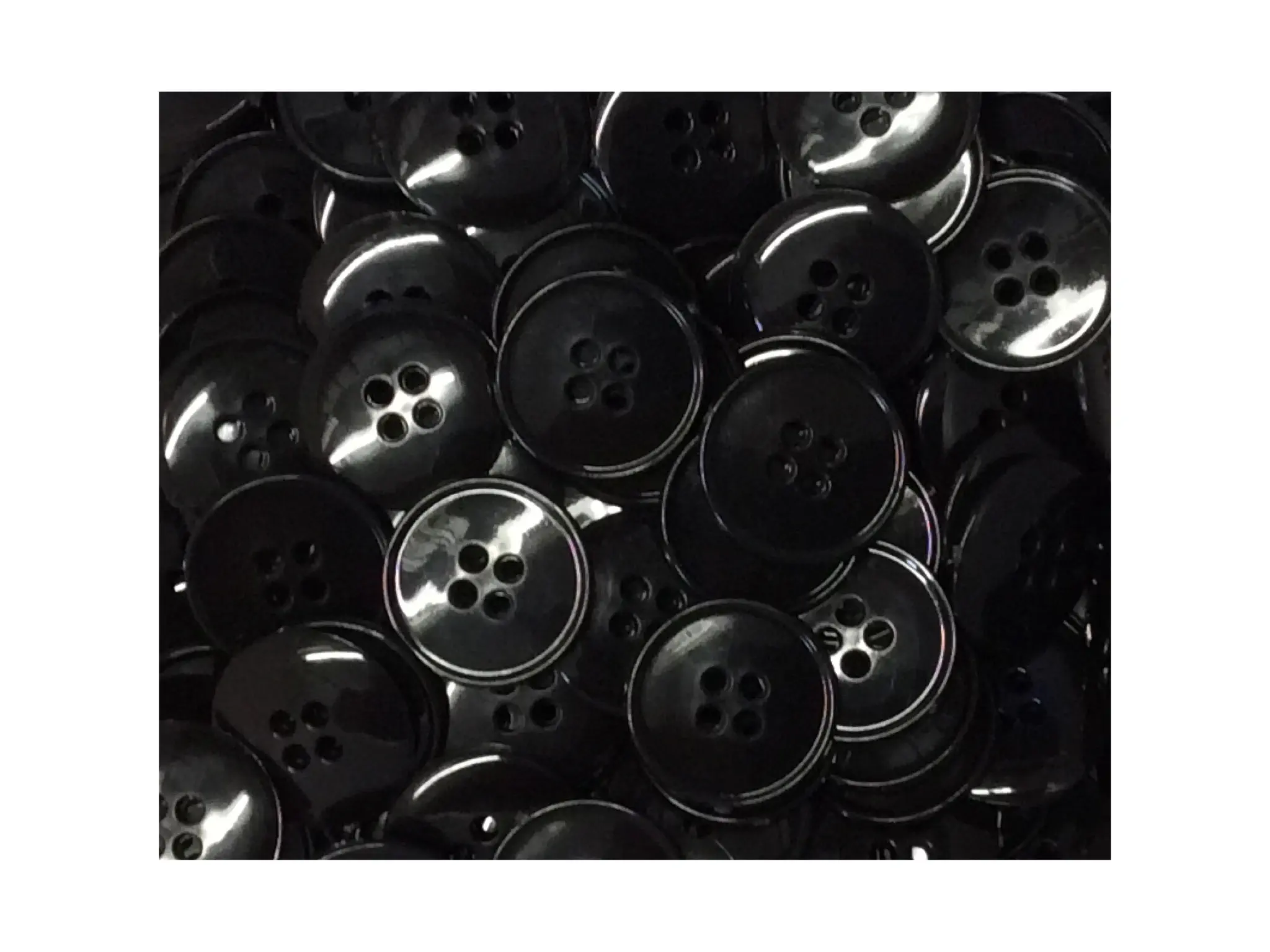 Knöpfe 18 mm schwarz für Arbeitsbekleidung koch- und mangelfest 10 Stück | 100 Stück