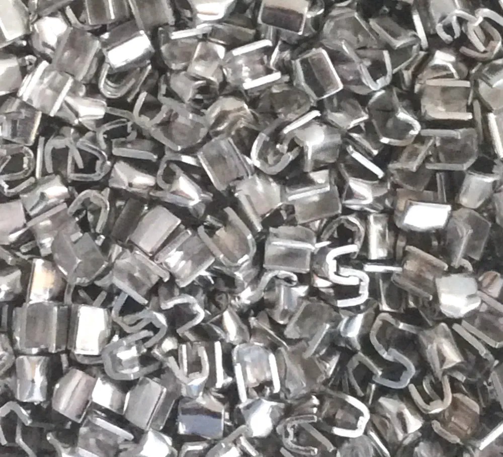 10 Reißverschluß Endstücke silber oben