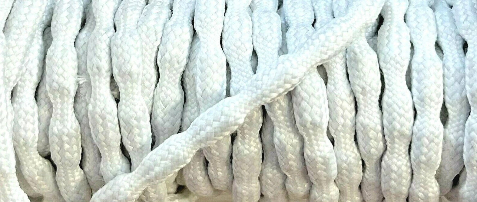 50m Blei Kordel 22 35 50 g/m weiß Bleikordel Schnur Blei Band Gardinen Gewicht