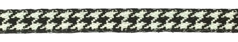 Band 10 mm schwarz/weiß Hahnentritt