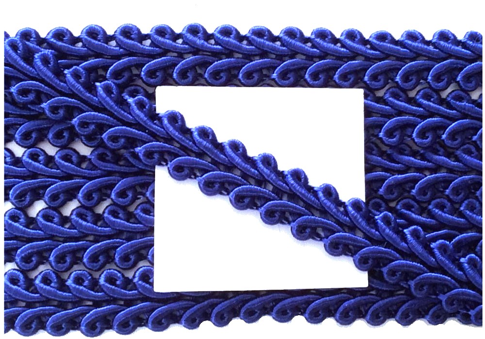 Posamentenborte 10 mm blau