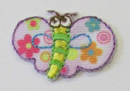 2 Applikation Schmetterling 30 x 20 mm
