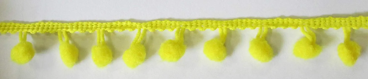 Pomponborte 18mm gelb