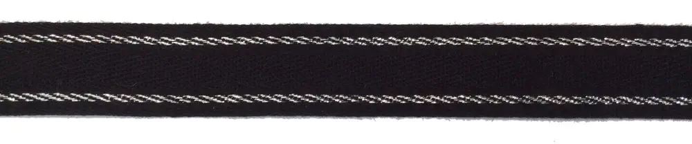 Band 20 mm schwarz silber
