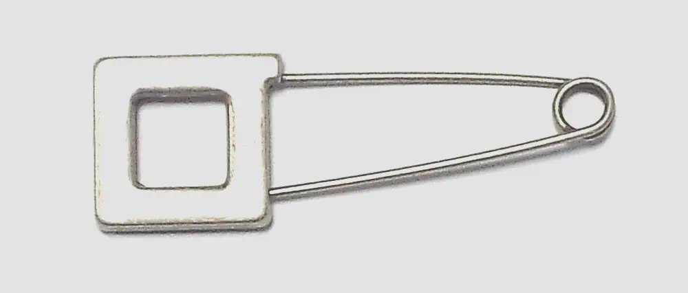 Kilt-Nadel silber antik 75 x 25mm