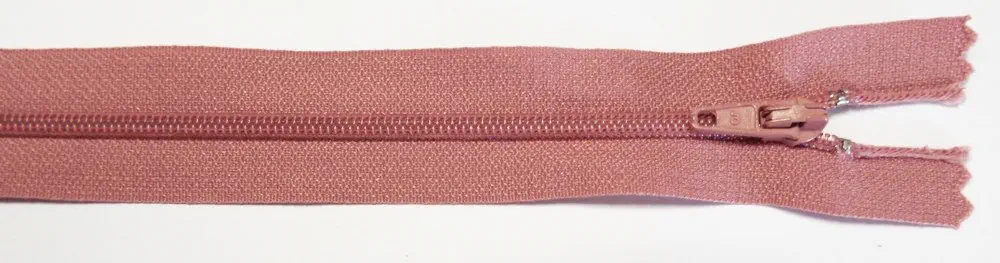 Reißverschluss alt rosa , 018 cm Kunststoff nicht teilbar