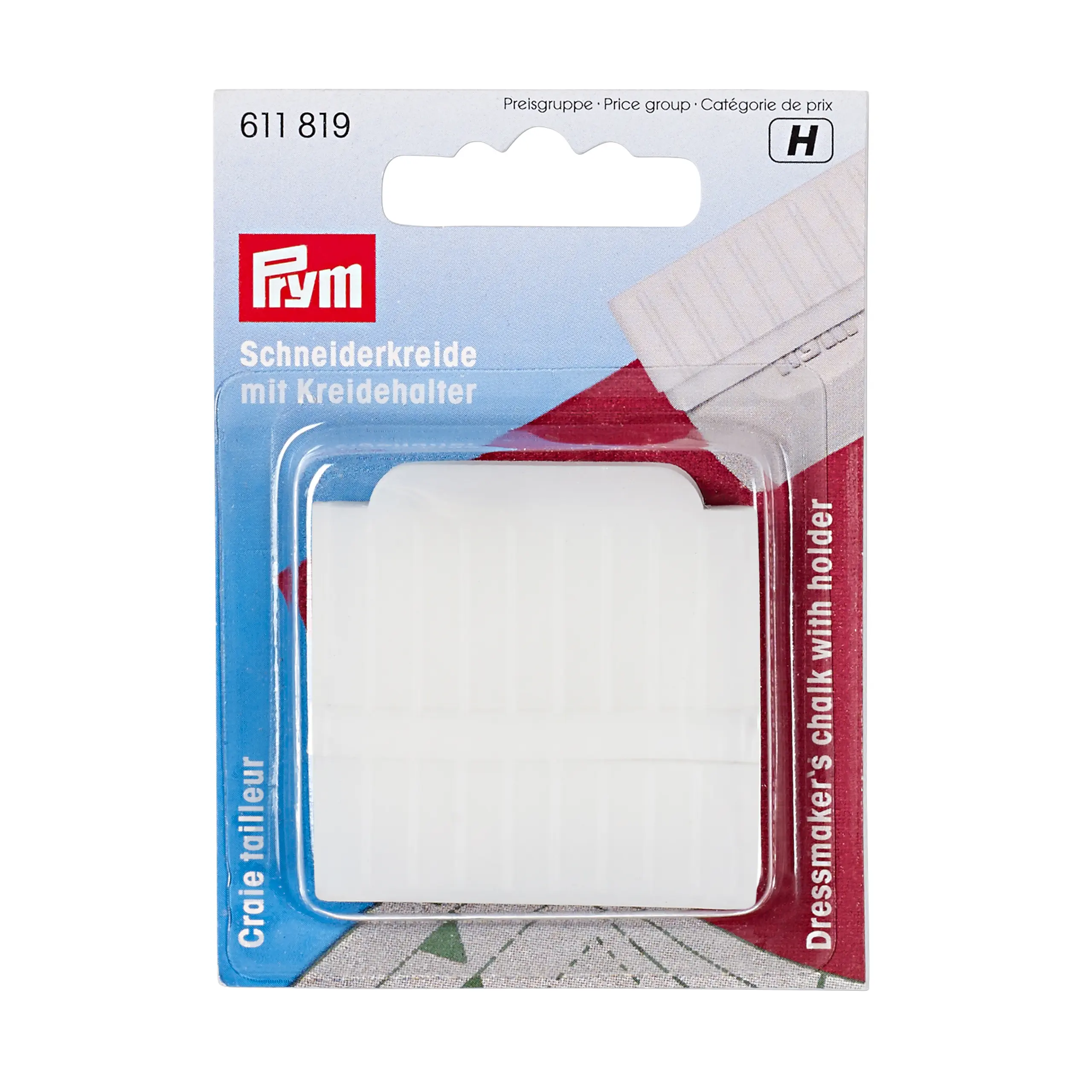 Prym 611819 Schneiderkreide mit Kreidehalter