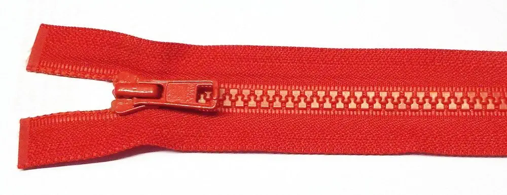 Reißverschluss rot, 077 cm Kunststoff teilbar Krampe YKK