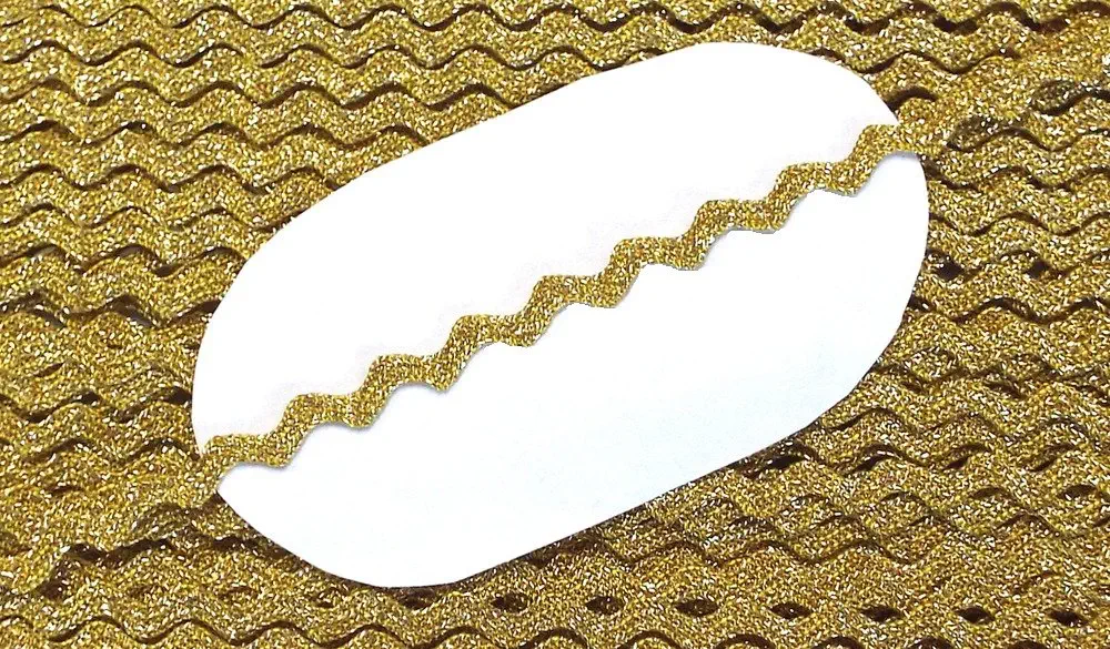 Zackenlitze 4 mm Lurex gold