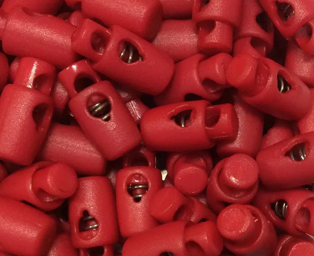 Kordelstopper rot 1-Loch
