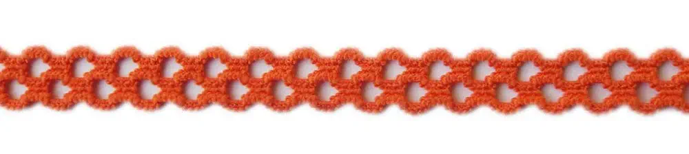 Wäschespitze elastisch 11 mm lachs/orange
