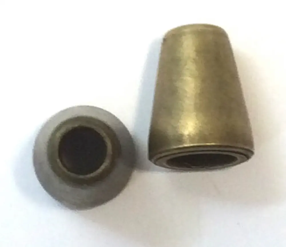 Kordelende altmessing 13 x 19 mm