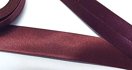 Satinschrägband bordeaux 20 mm