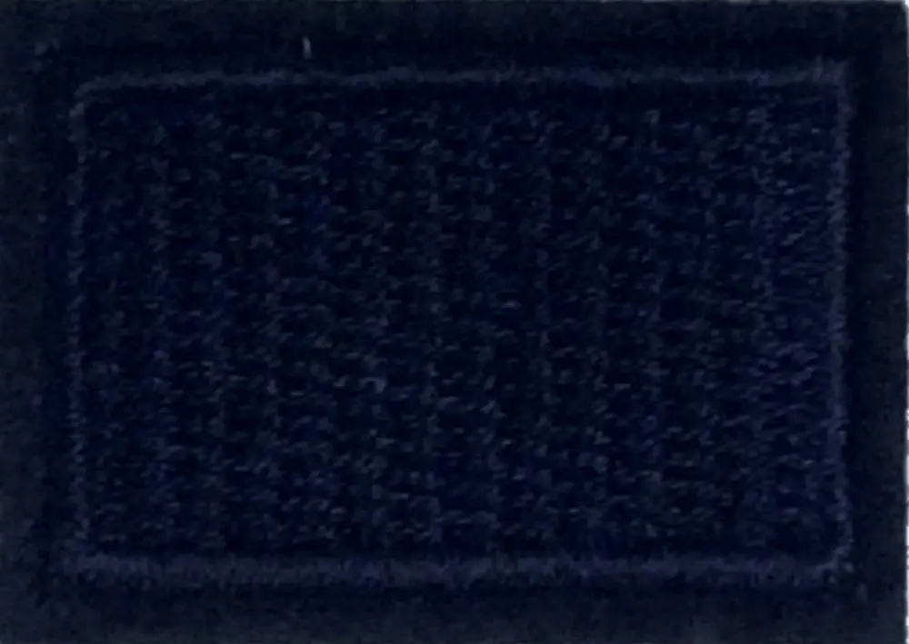 Applikation Rechteck 23 x 33 mm dunkelblau aufbügelbar