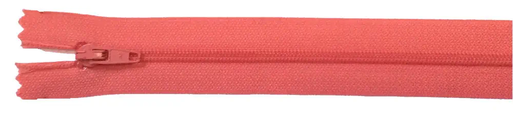 Reißverschluss rosa lachs, 035 cm Kunststoff nicht teilbar