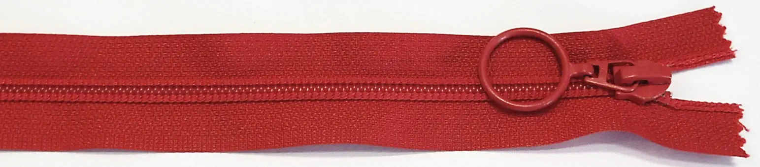 Reißverschluss rot, 065 cm Kunststoff teilbar Spirale R