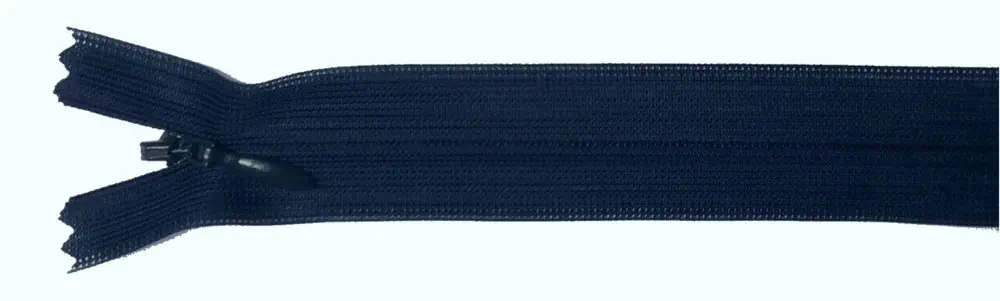 Reißverschluss schwarz, 040 cm Kunststoff nahtverdeckt