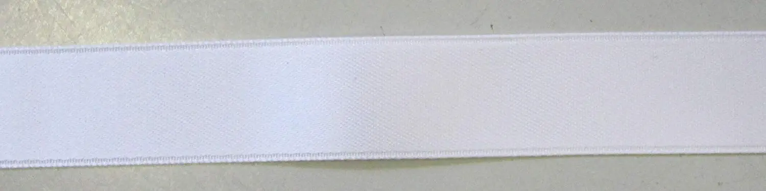 Satinband Double Face 010 mm weiß
