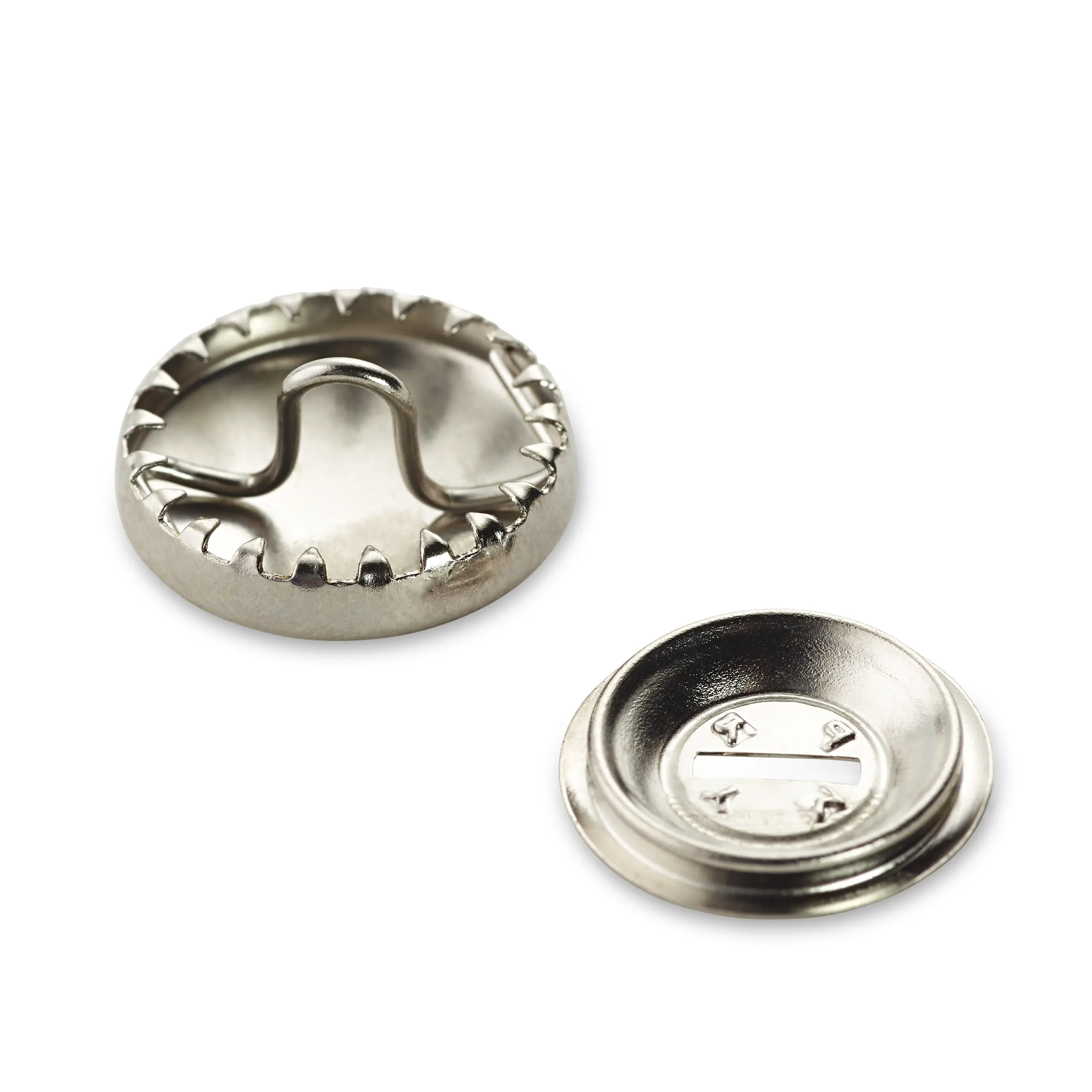 Prym 323118 1 Überziehbarer Knopfe ohne Werkzeug 11 mm silber