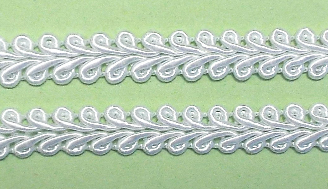 Posamentenborte 10 mm weiß