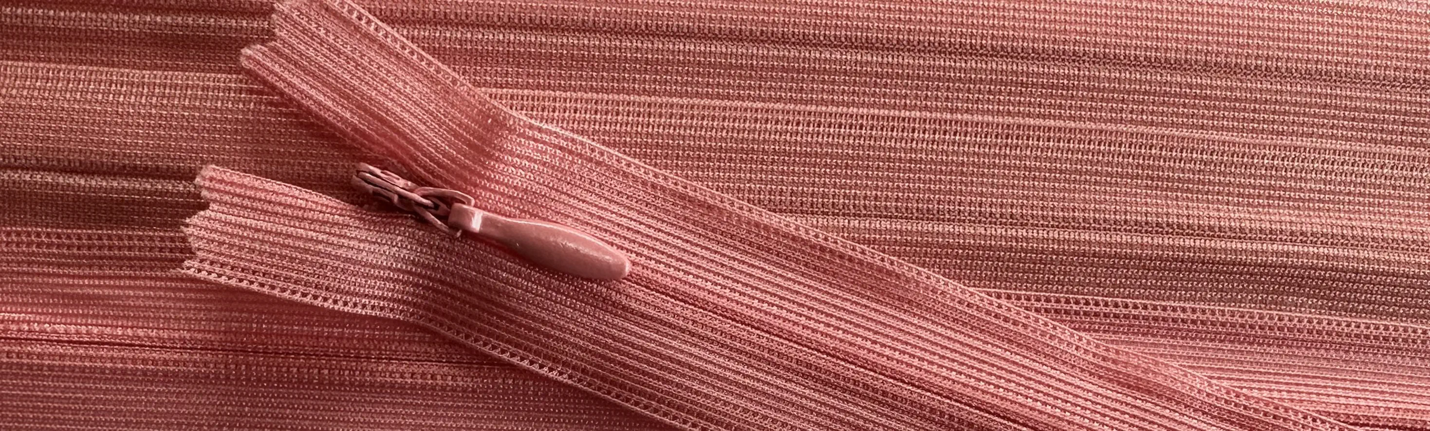 Reißverschluss rosa lachs, 022 cm Kunststoff nahtverdeckt