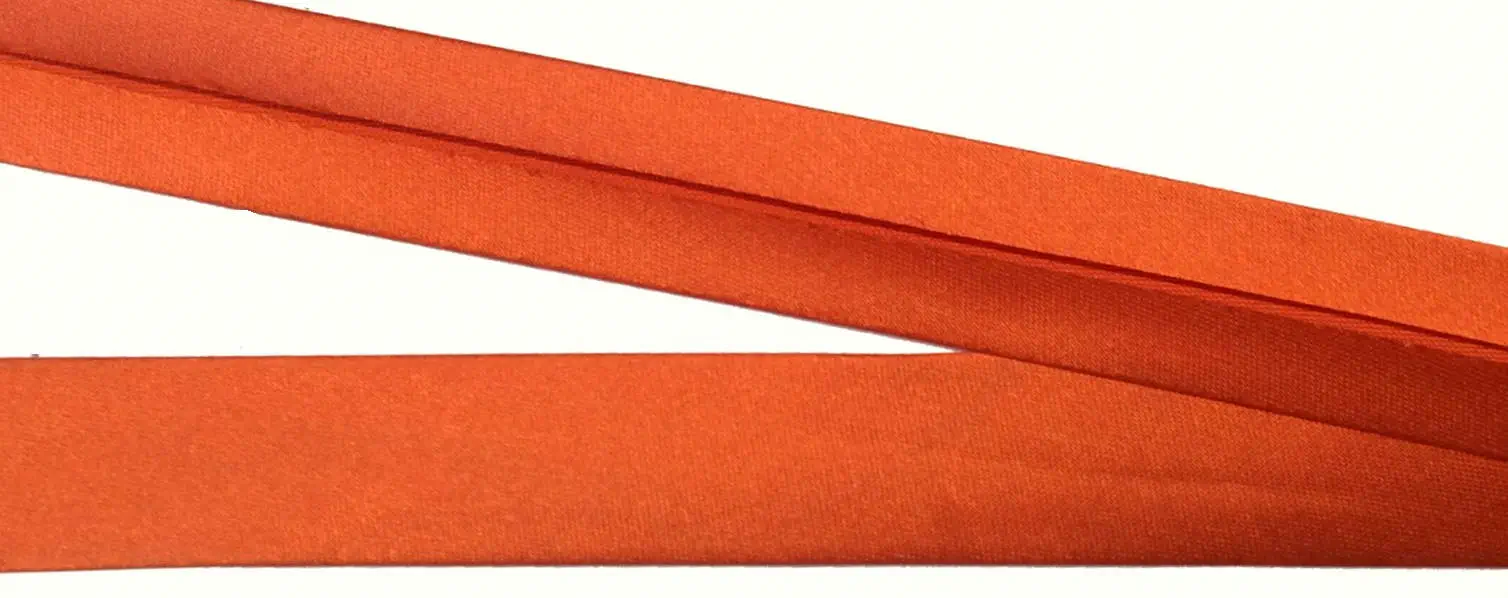 Satinschrägband orange 20mm