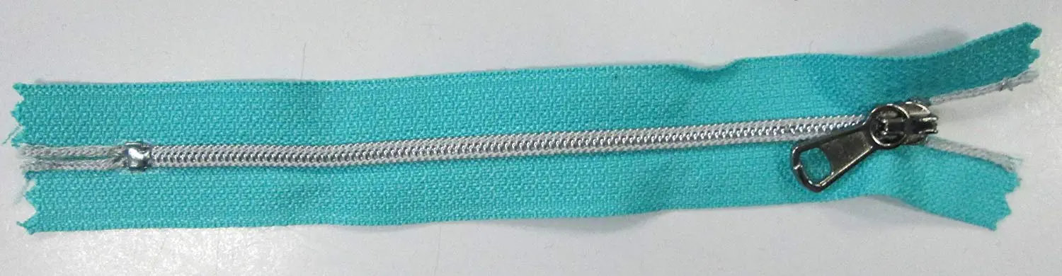 Reißverschluss grün türkis, 014 cm Kunststoff nicht teilbar R