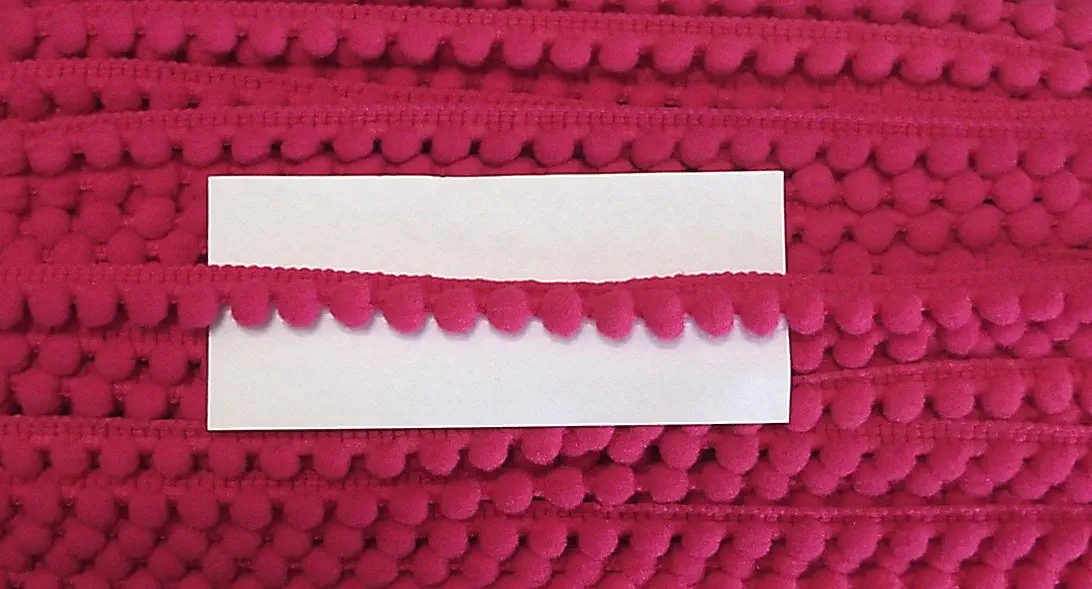 Pomponborte 10 mm pink