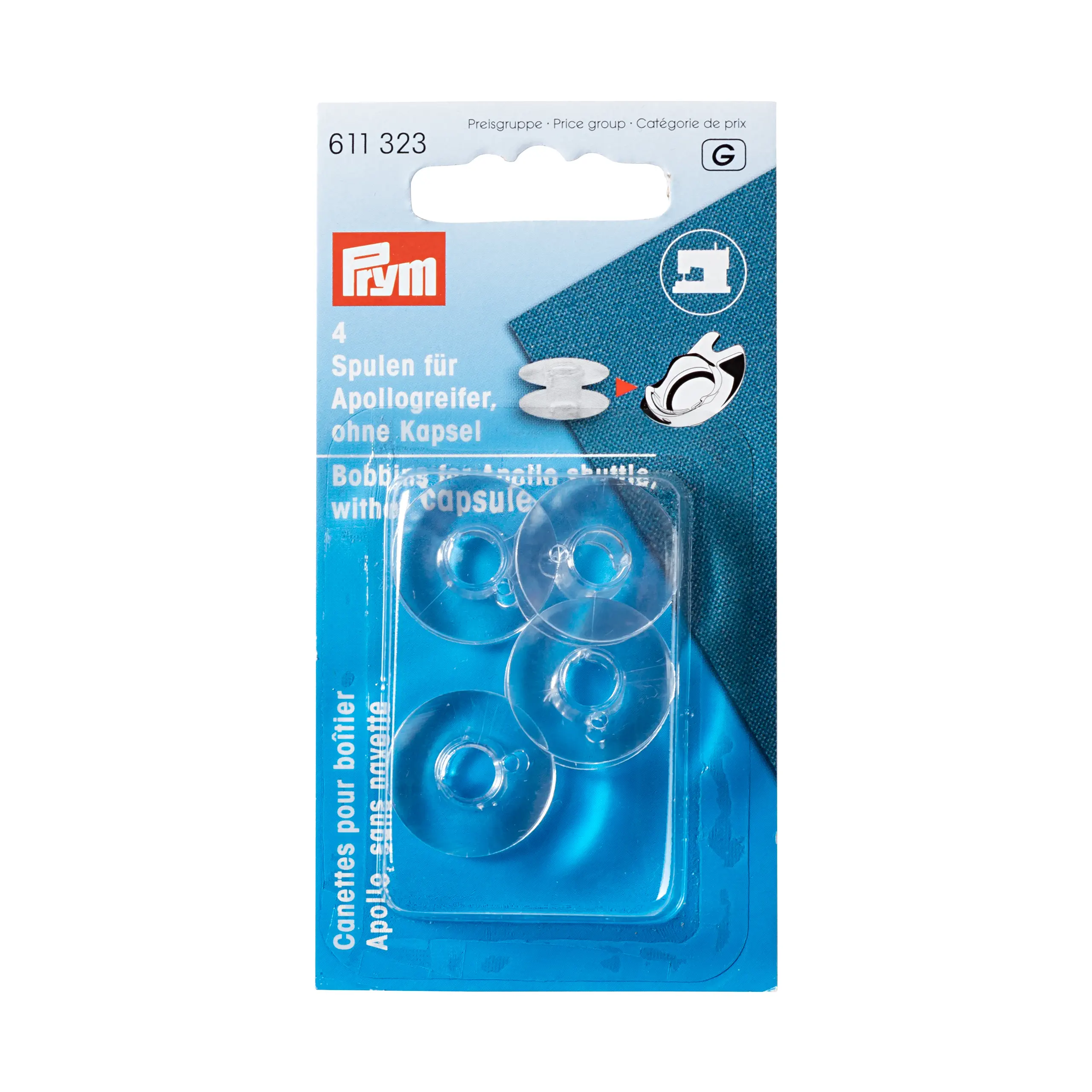 Prym 611323  Nähmaschinenspulen für Apollogreifer