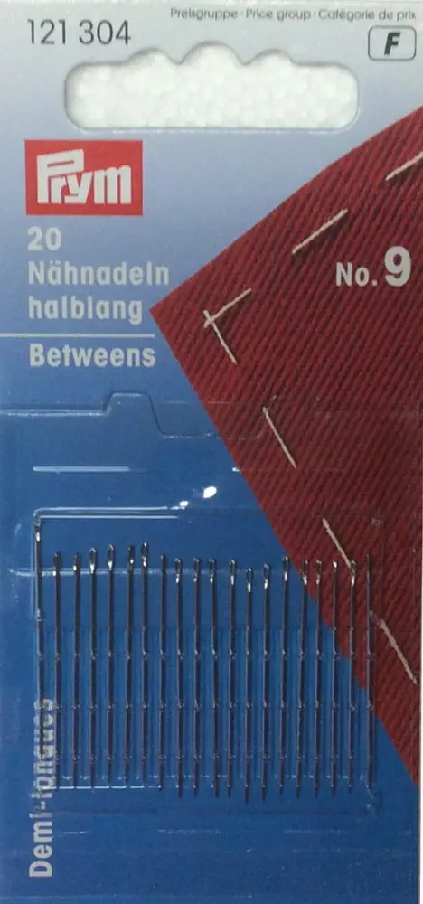 Prym 121304 Nähnadeln halblang, Nr. 9