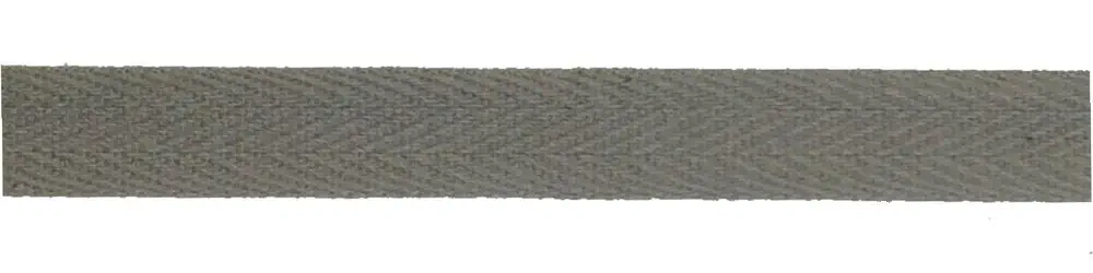 Baumwollband 10 mm grau